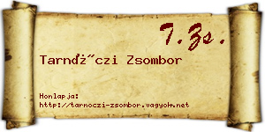 Tarnóczi Zsombor névjegykártya