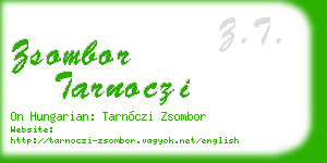 zsombor tarnoczi business card