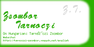 zsombor tarnoczi business card